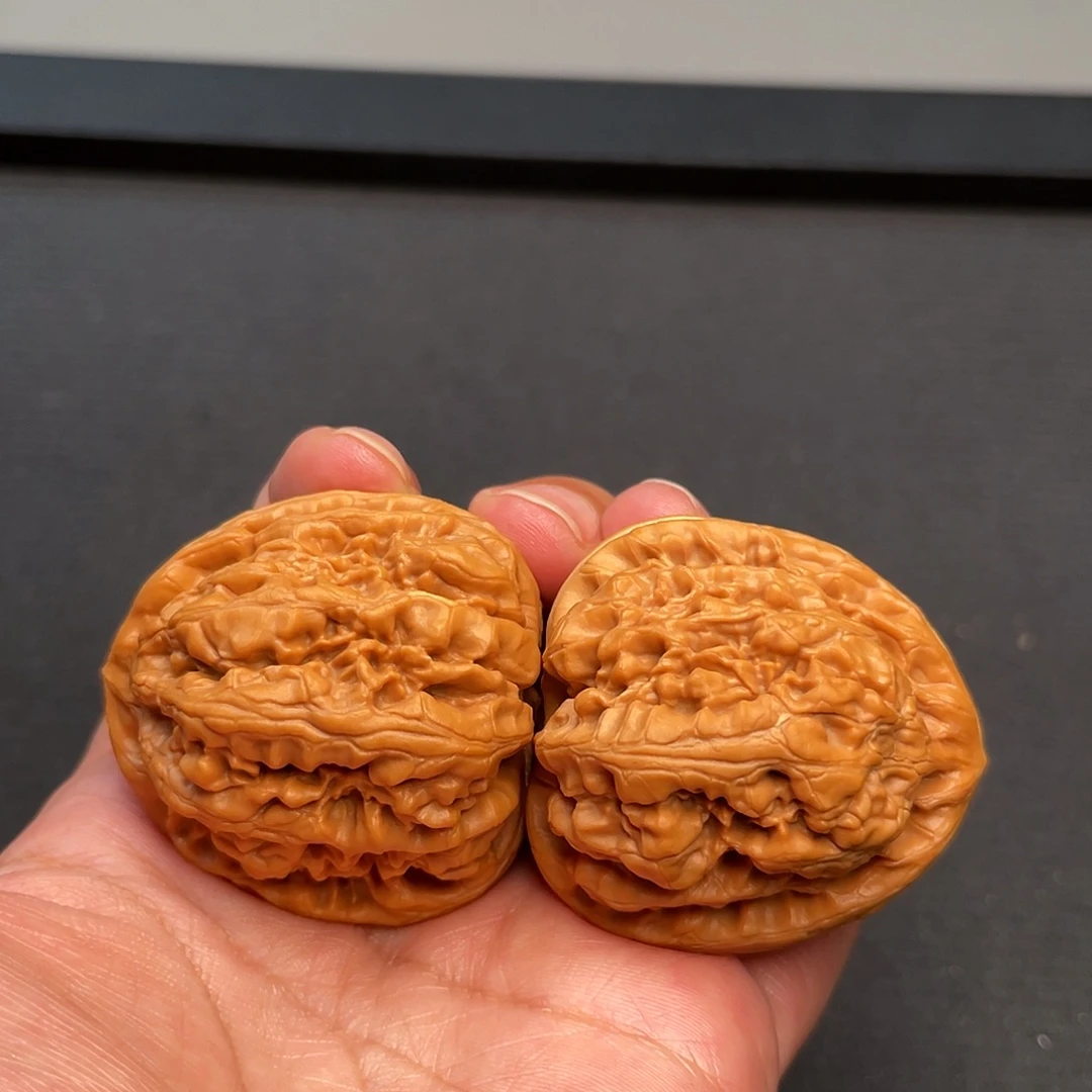猴头核桃把件42.5×44精修打底核樽A474（52.5g）