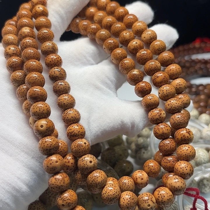 泡***༒吊坠星月菩提10*9正月苹果珠橘红