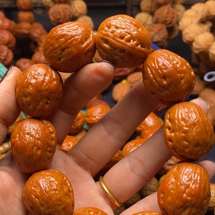 【闪购商品】手串文玩核桃天***?光头奶皮大枣