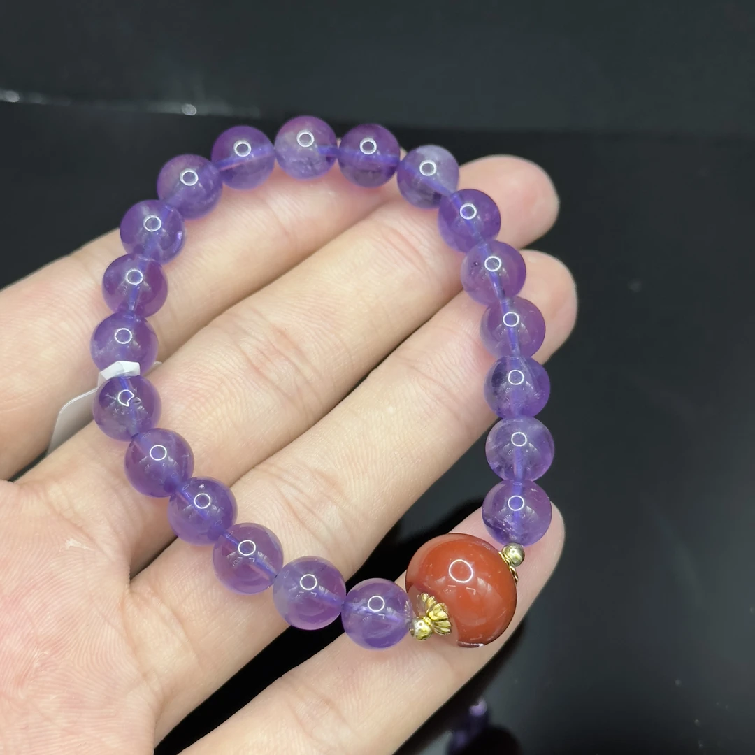 【东北哥精选】紫水晶DIY单圈手串 q3