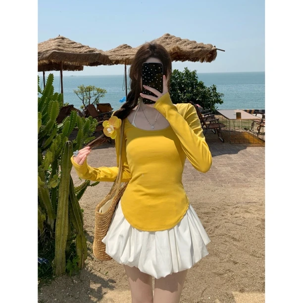 【薄荷巧心糖】夏季显瘦假日感花苞裙裤短裤蓬蓬半身裙子女