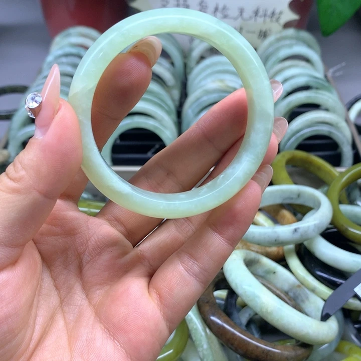 蛇纹石玉合金手镯44