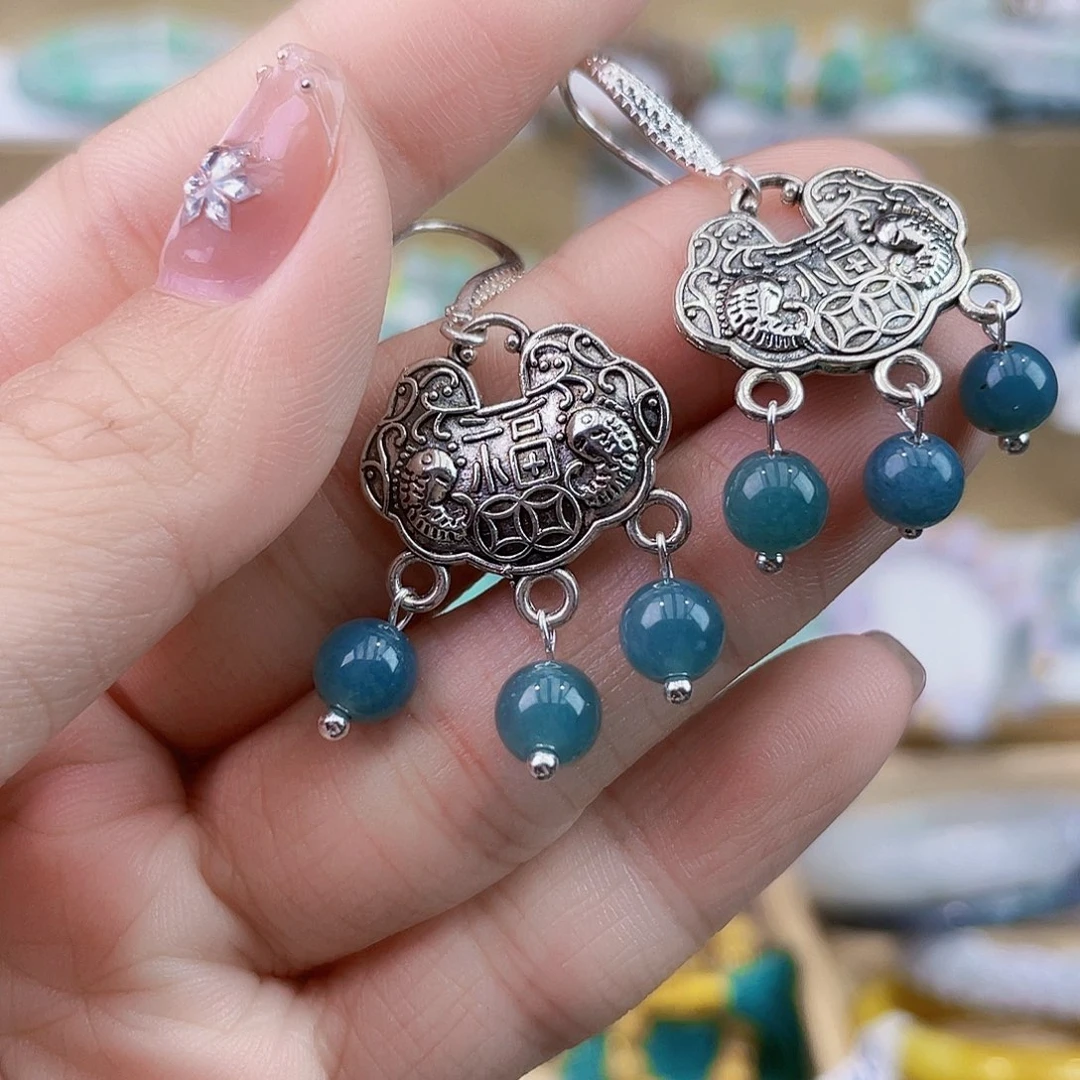 翡翠未镶嵌手链耳坠