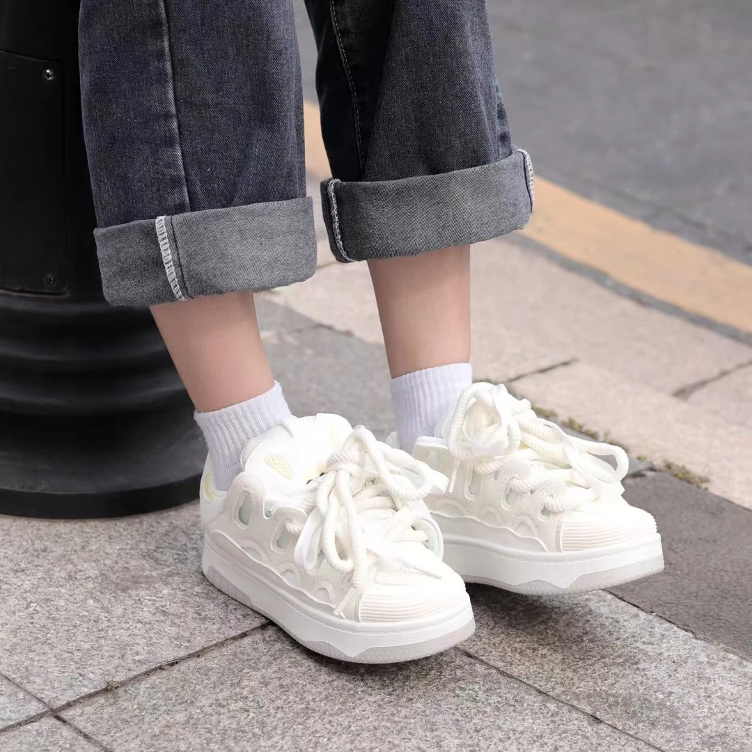 水泥款魔术贴胖丁 青春新款四季通用时尚潮流鞋2号2