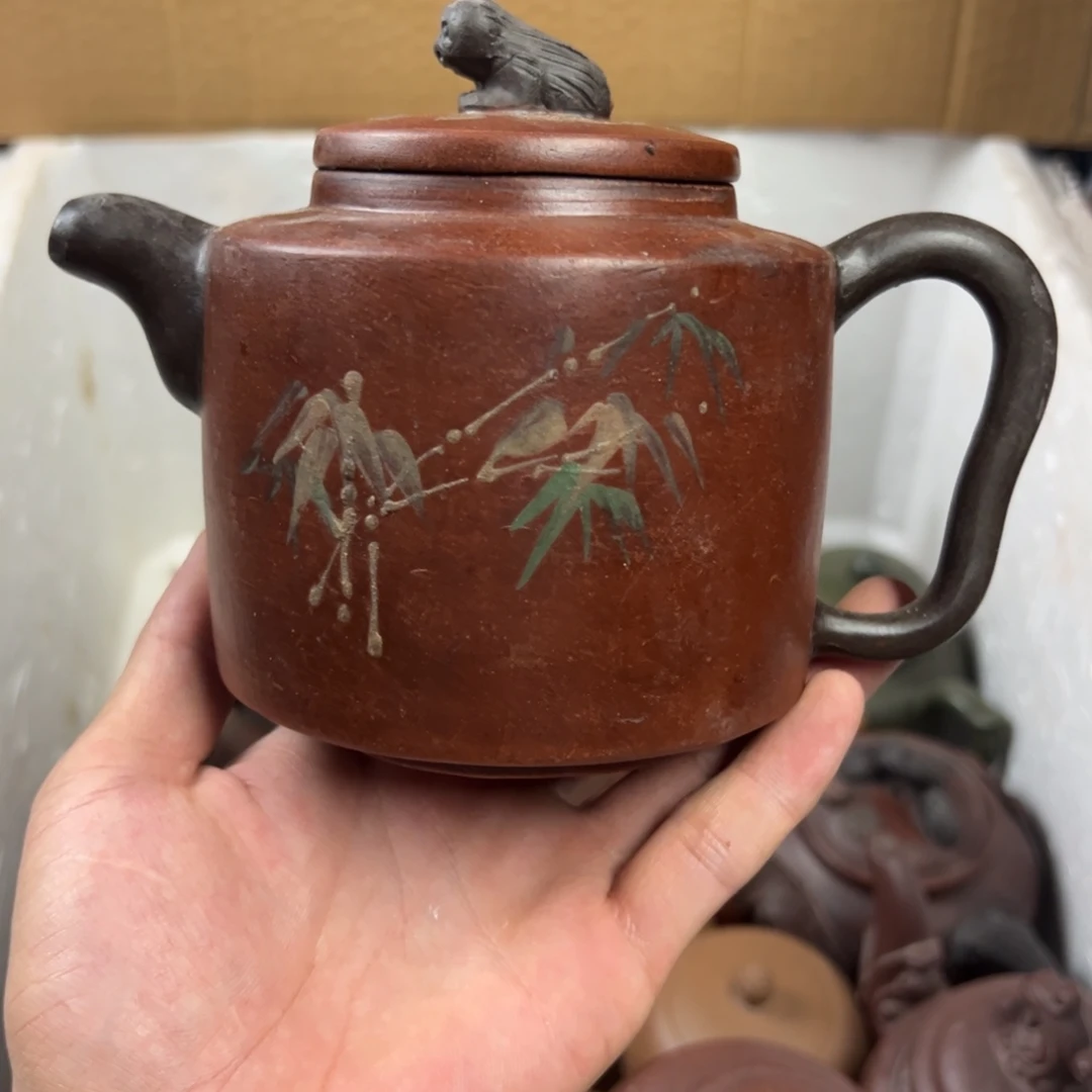 茶壶紫砂宜兴原矿紫砂壶500毫升容量