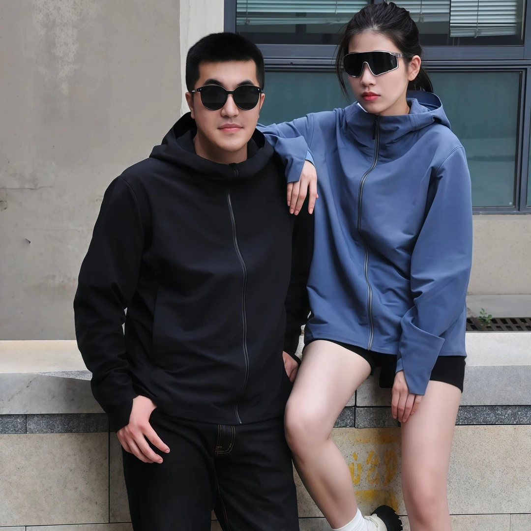 VLANSC系列29174防泼水速干户外商务休闲连帽外套