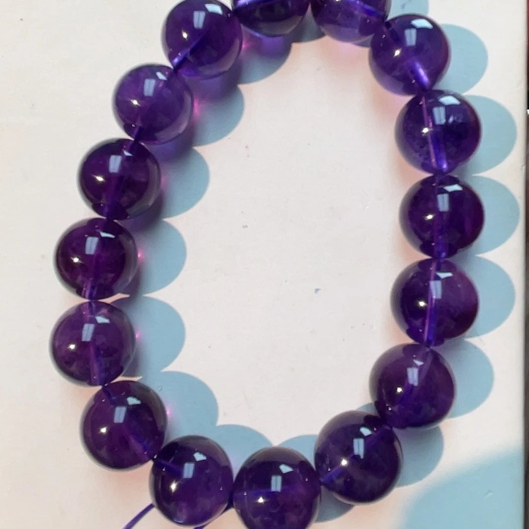 源***宝未镶嵌手串水晶紫水晶手串zs1695 81号