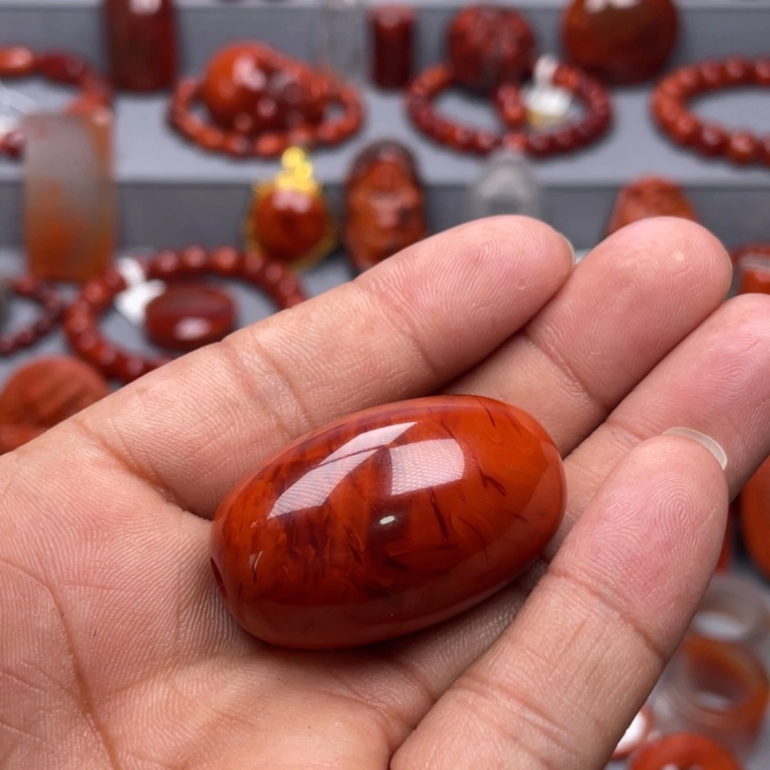 南红玛瑙未镶嵌珠宝奇石吊坠