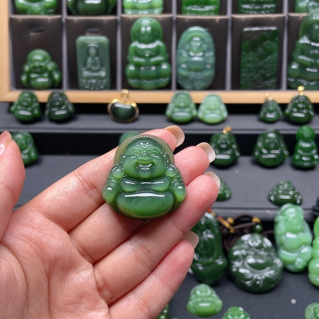 颈饰未镶嵌和田玉豆*