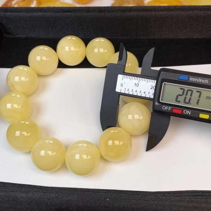 未镶嵌蜜蜡裸石蜜蜡20手串