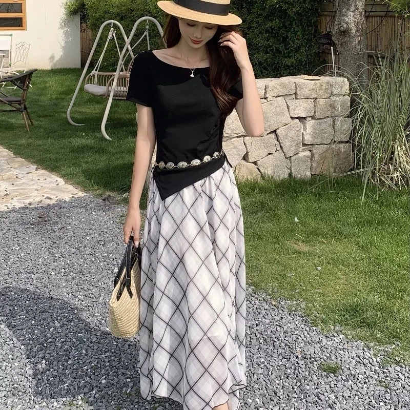 【遂宁恒宣】C86232气质优雅连衣裙套装