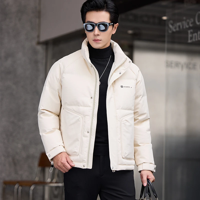 【衣品仓】反季清仓90白鸭绒冬季保暖羽绒服外套男519