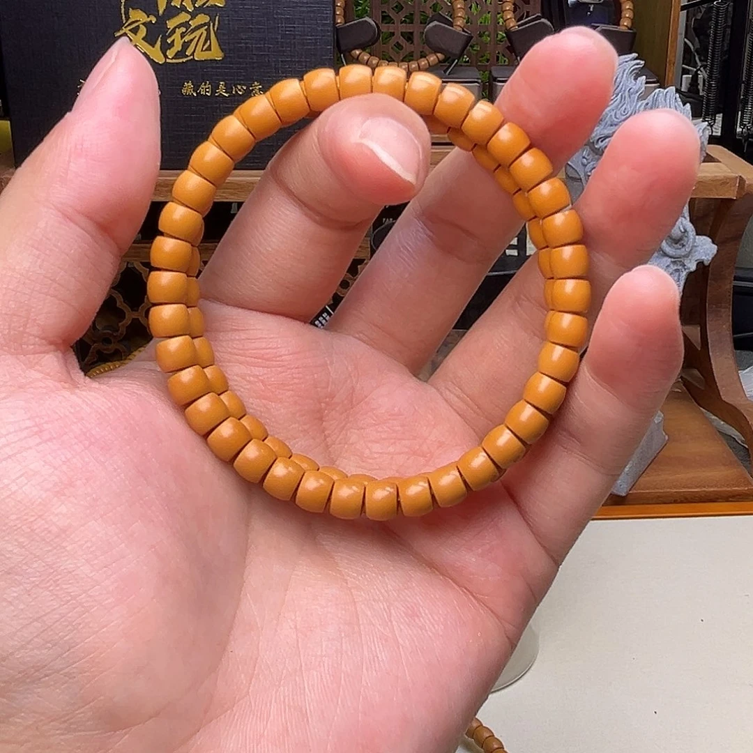 手串/手链橄榄核【听松文玩】sss级工艺精品橄榄核尖单圈6.6