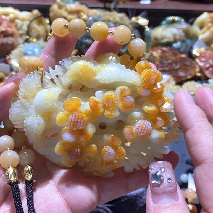 岫玉未镶嵌毛衣链