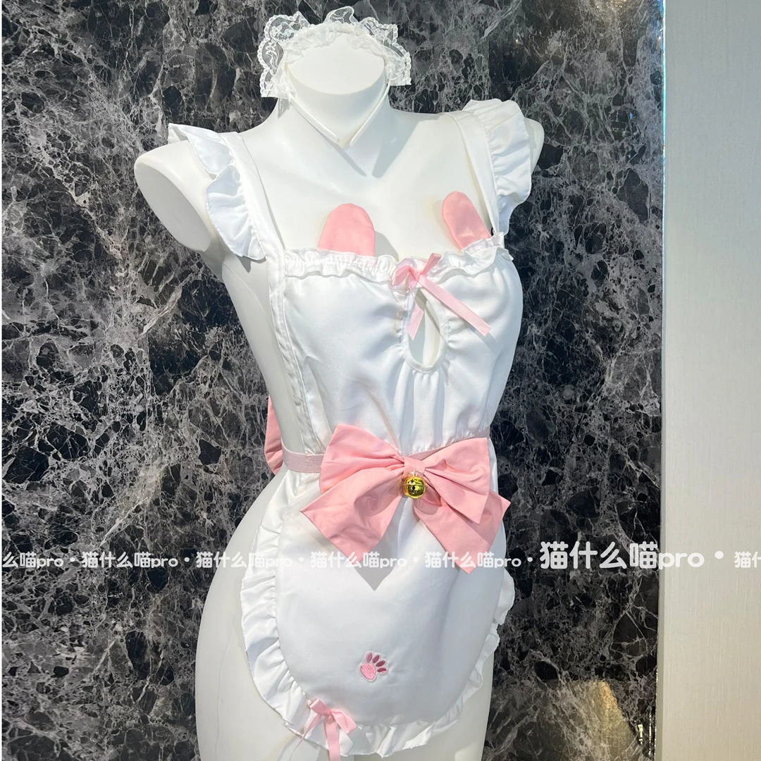 猫什么喵pro·小熊仆*铃铛款前后蝴蝶结*氛围感贴身连衣裙