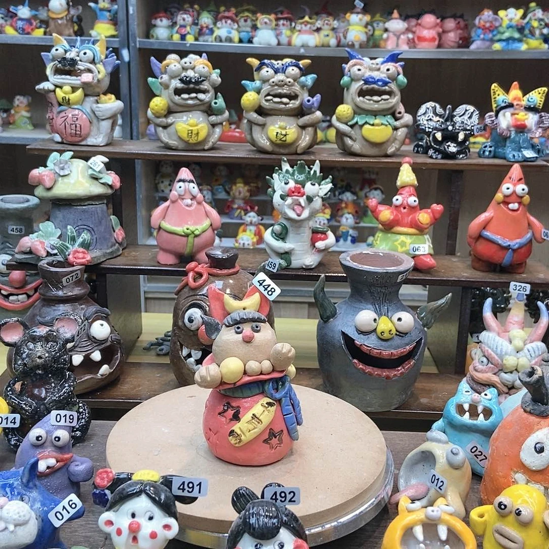 摆件直播间手工陶瓷摆件福利448