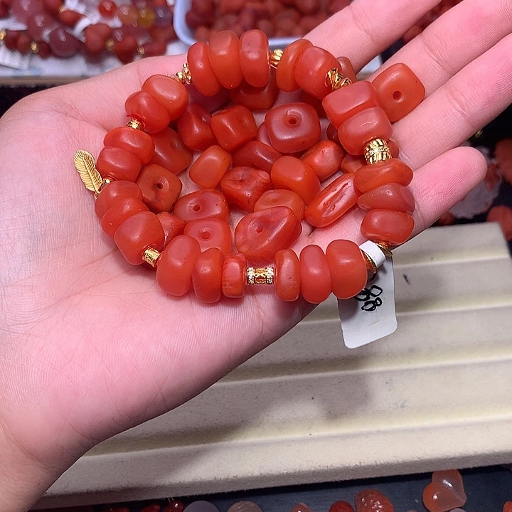 未镶嵌南红玛瑙珠宝半成品藏扣1