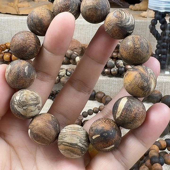 贡木1.8印贡粗抛腰花龙鳞