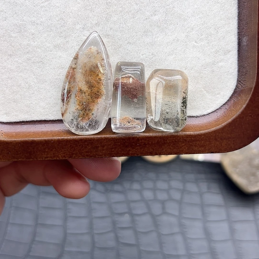 珠宝半成品水晶未镶嵌34 幽灵吊坠