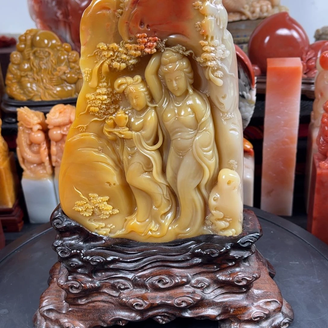 寿山石用****8寿山石摆件