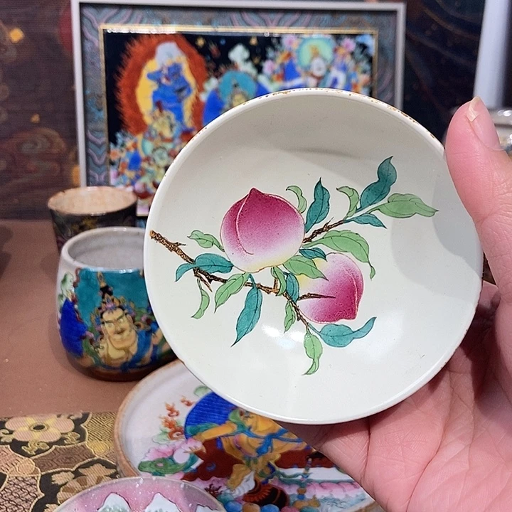 R***卷手工手绘桃子杯杯