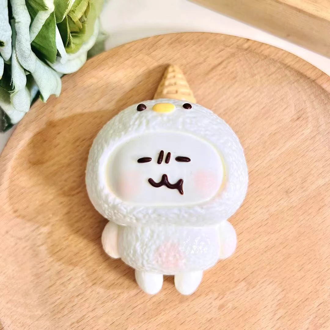 19号壳大大捏捏乐解压玩具冰淇淋自嘲熊手工制作默认瑕疵