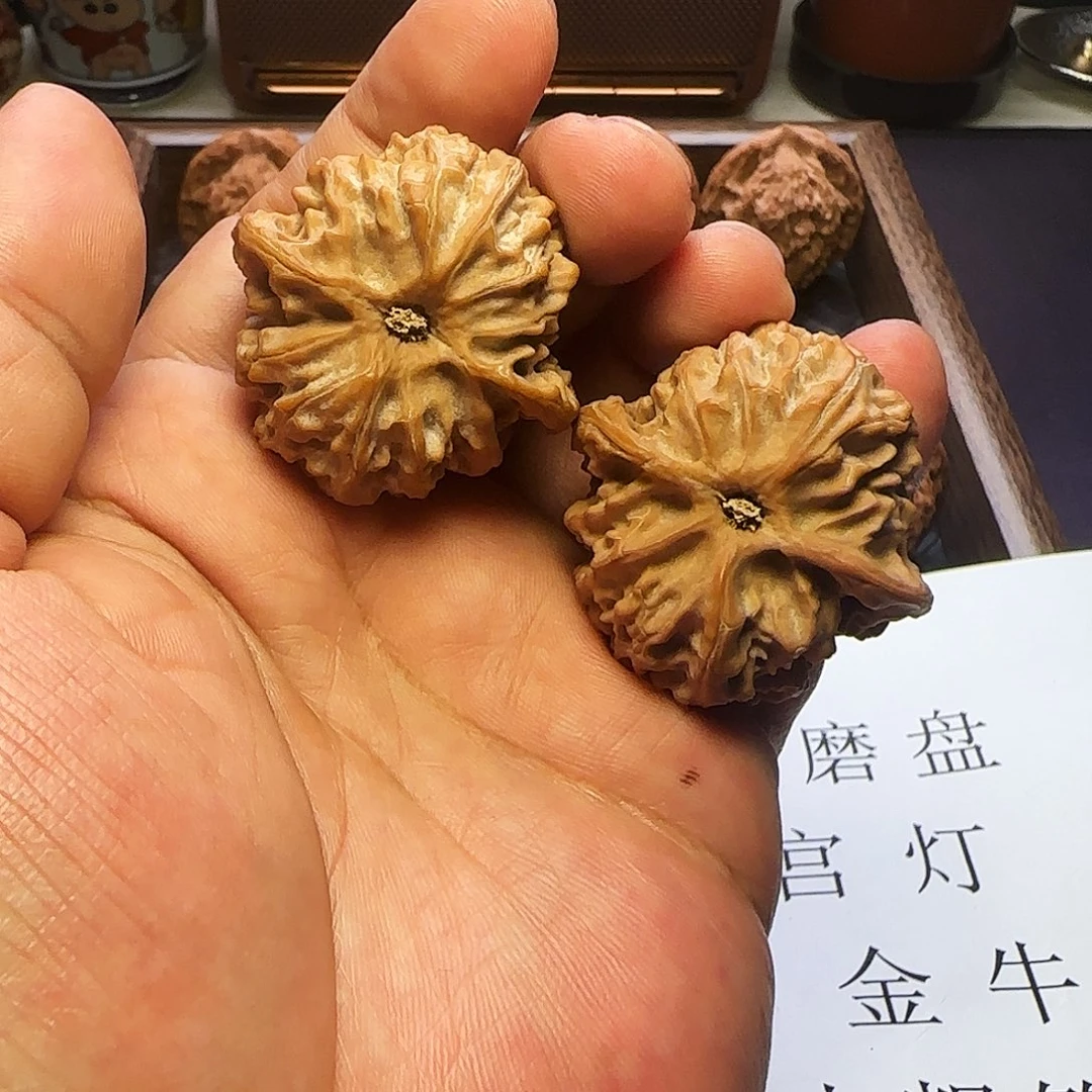 山***子文玩核桃把件苹果园