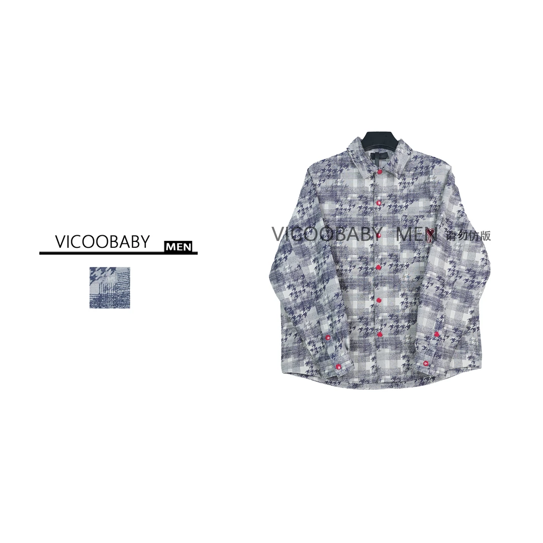 【002编号】秋季重工色织提花衬衫外套