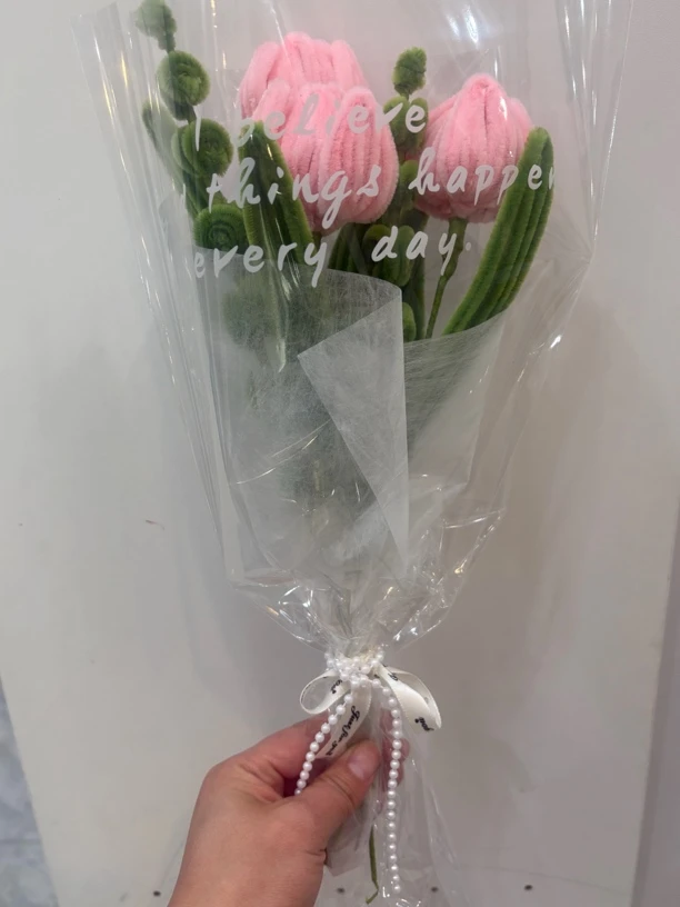 扭扭棒郁金香手工DIY创意礼物送女友闺蜜七夕节幼儿园