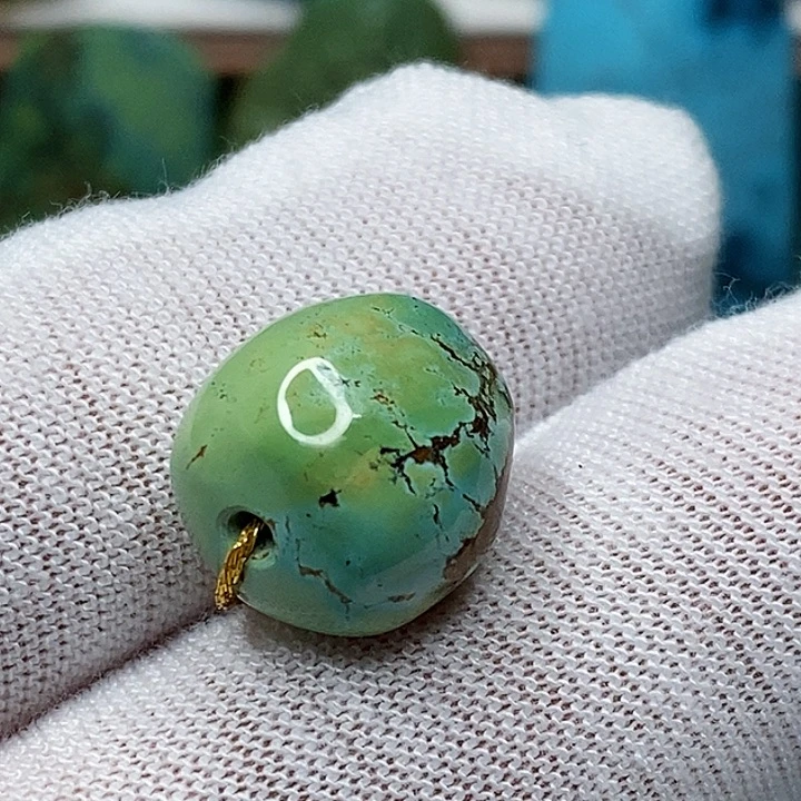 绿松石未镶嵌天然原矿 地大质检