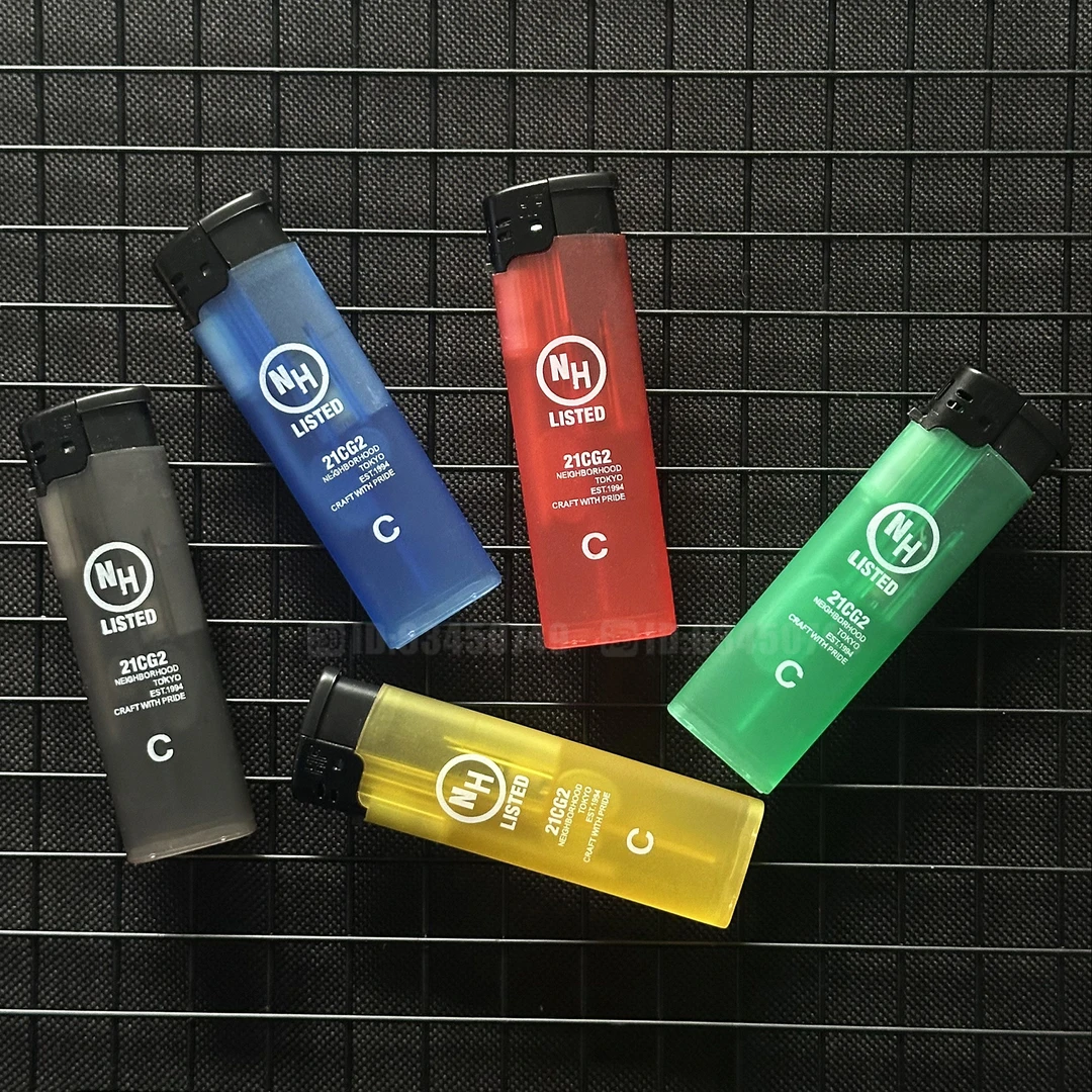 日式6叔同款潮流NBHD塑料老式彩色一次性明火磨砂打火机男士
