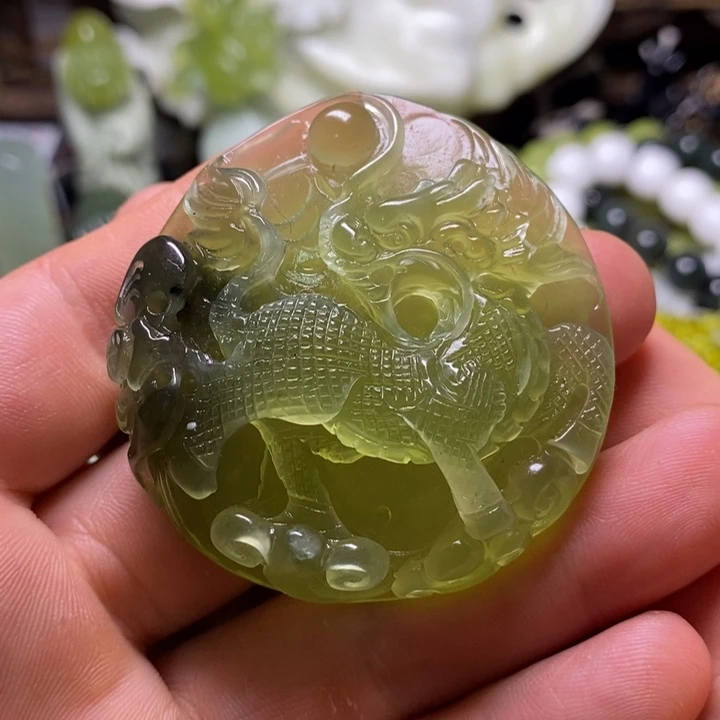 岫玉未镶嵌岫玉颈饰