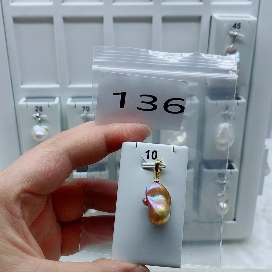 淡水珍珠吊坠(不含链)合金