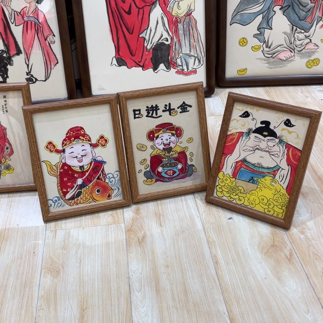 国画摆台作品3选1，拍下备注