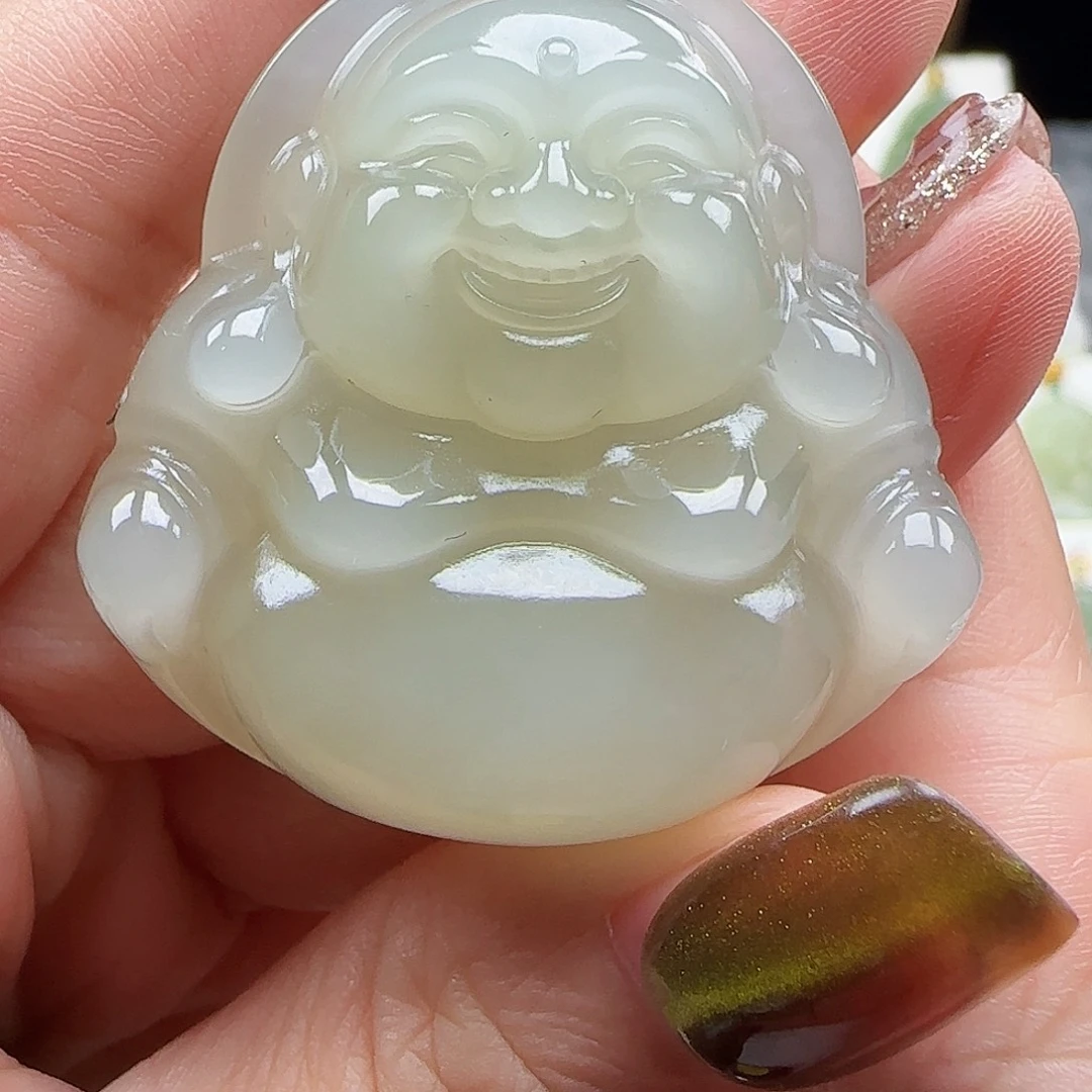 吊坠(赠链)足金镶嵌和田玉