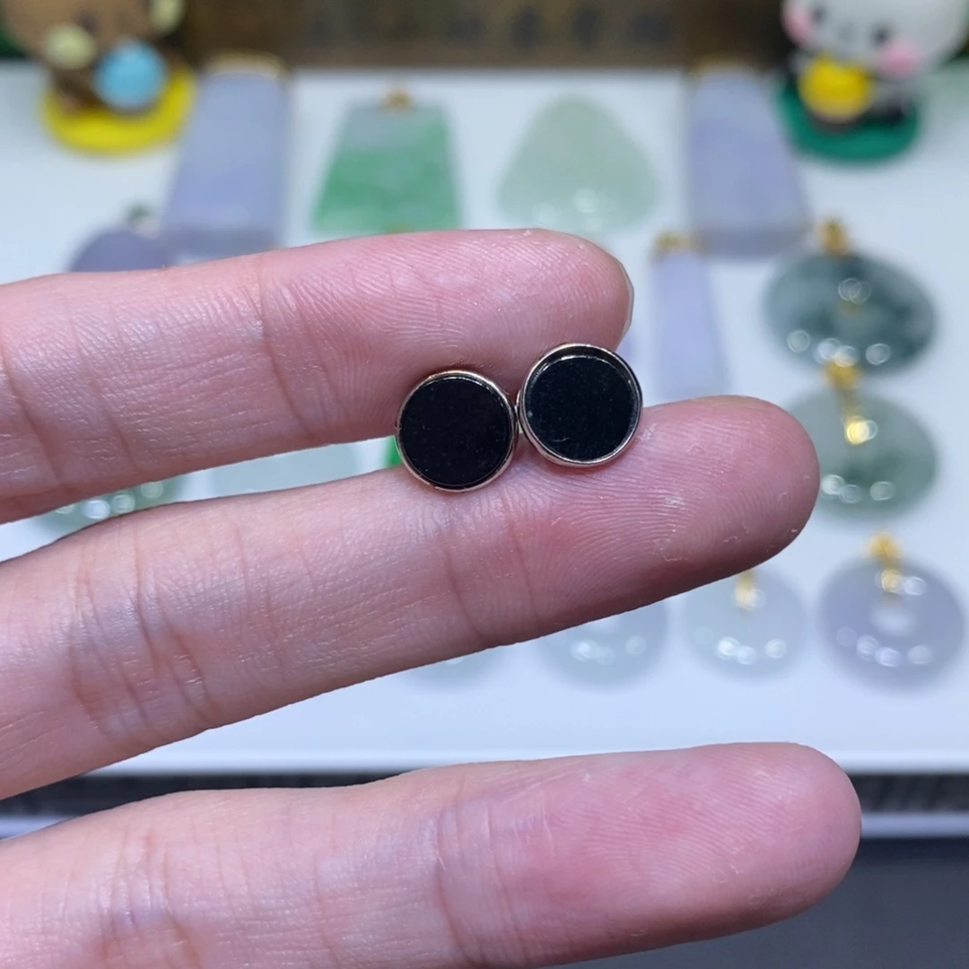 翡翠银S925镶嵌吊坠(不含链)