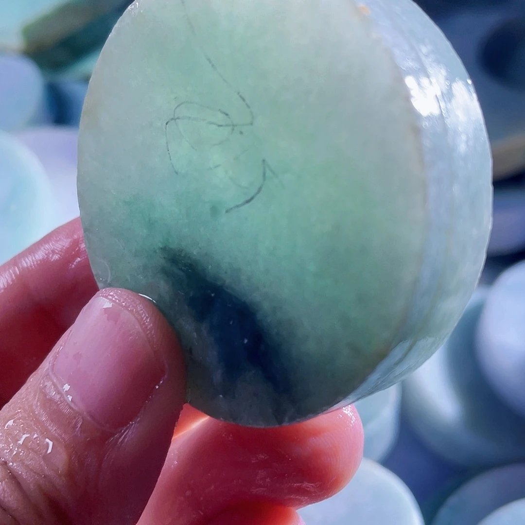 用***7翡翠散珠天然翡翠A货