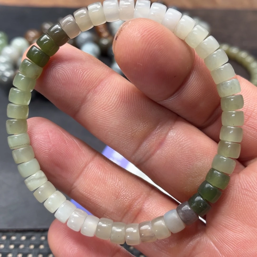 和田玉未镶嵌手链