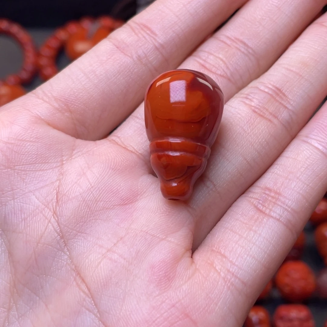 南红玛瑙其他未镶嵌y17mm精品瓦西双色三通