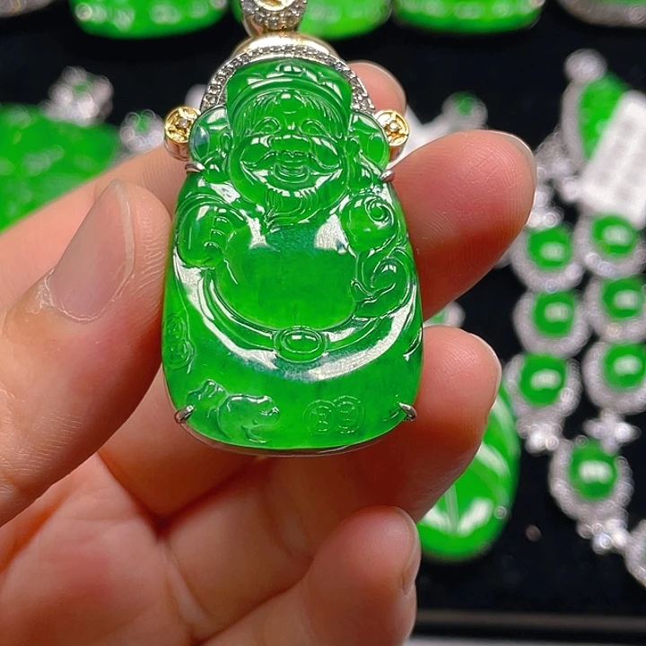 翡翠未镶嵌吊坠(不含链)