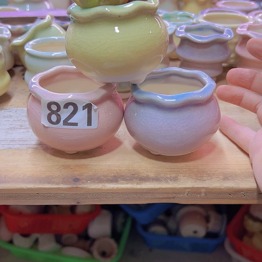 陶瓷花盆当场满12包邮