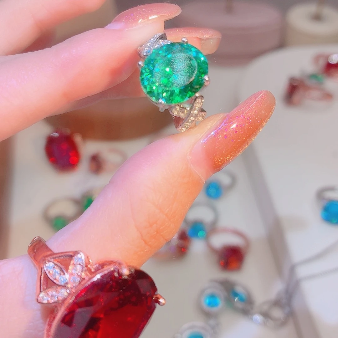 合成立方氧化锆合金如意绿