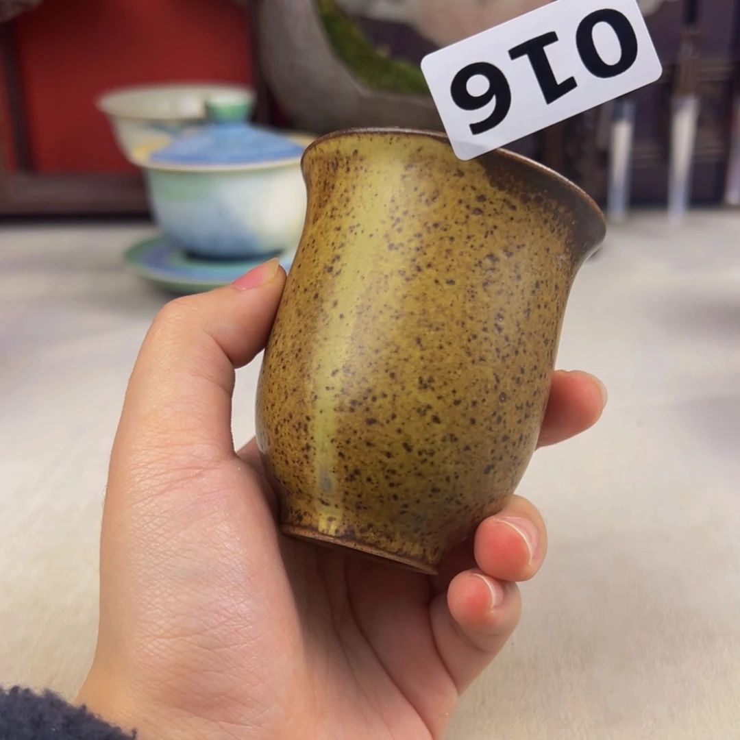 杯子纯手工柴烧主人杯微瑕