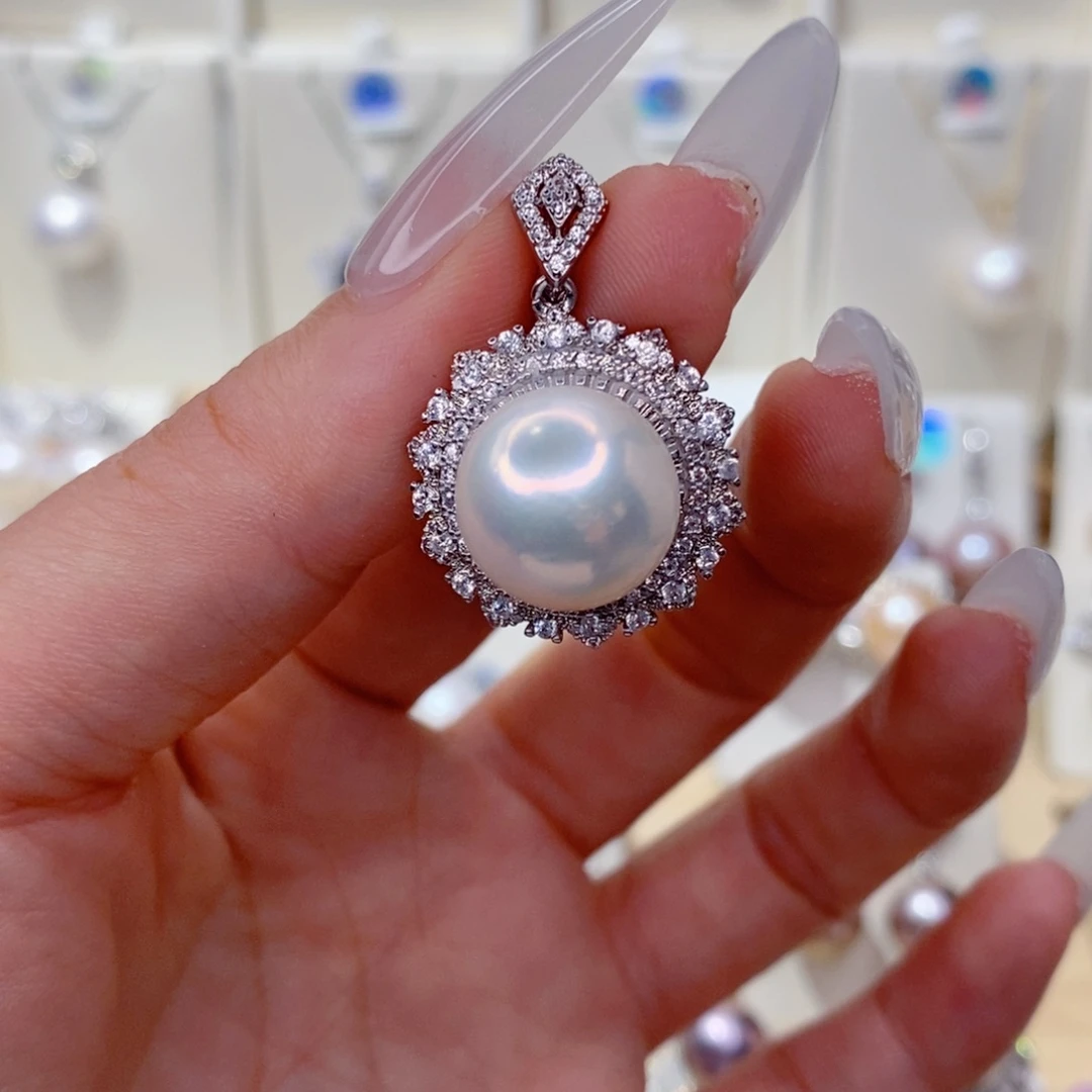 淡水珍珠未镶嵌吊坠(赠链)