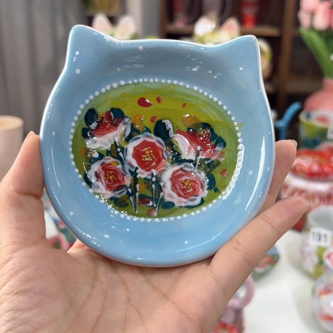 景德镇手绘高温釉下彩陶瓷茶具