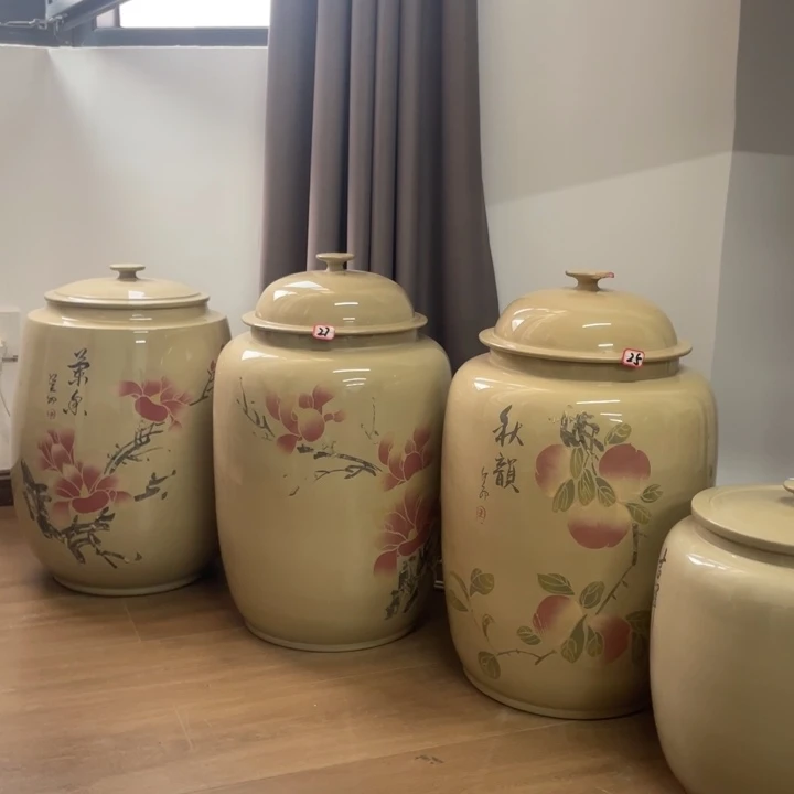 D***⁰建水紫陶白泥亮光3号茶缸