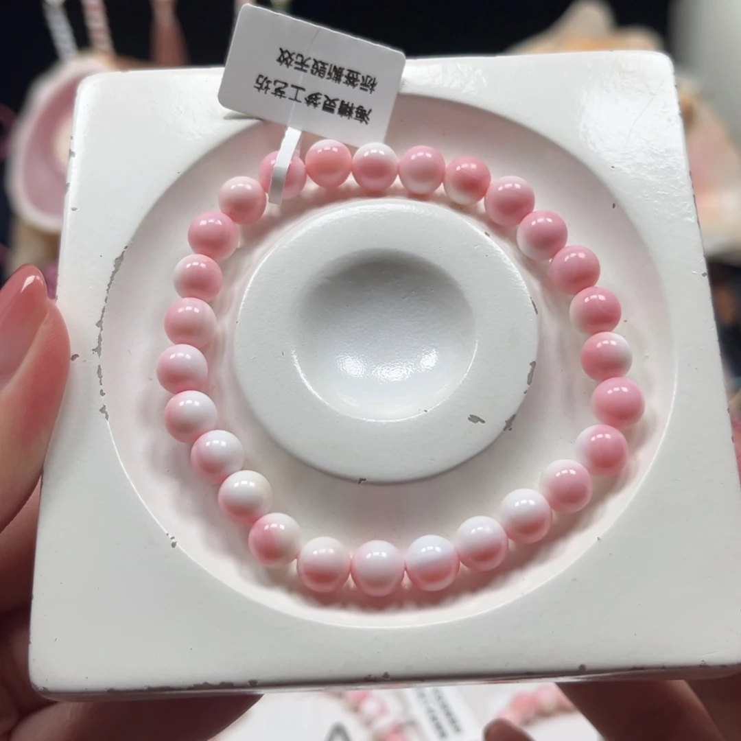 ❥***³贝壳手串/手链粉贝卡6单圈
