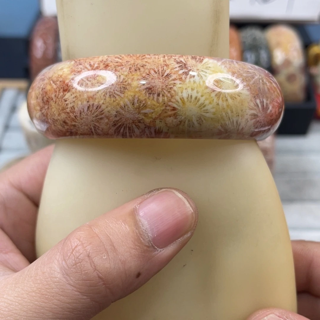 未镶嵌手镯硅化玉