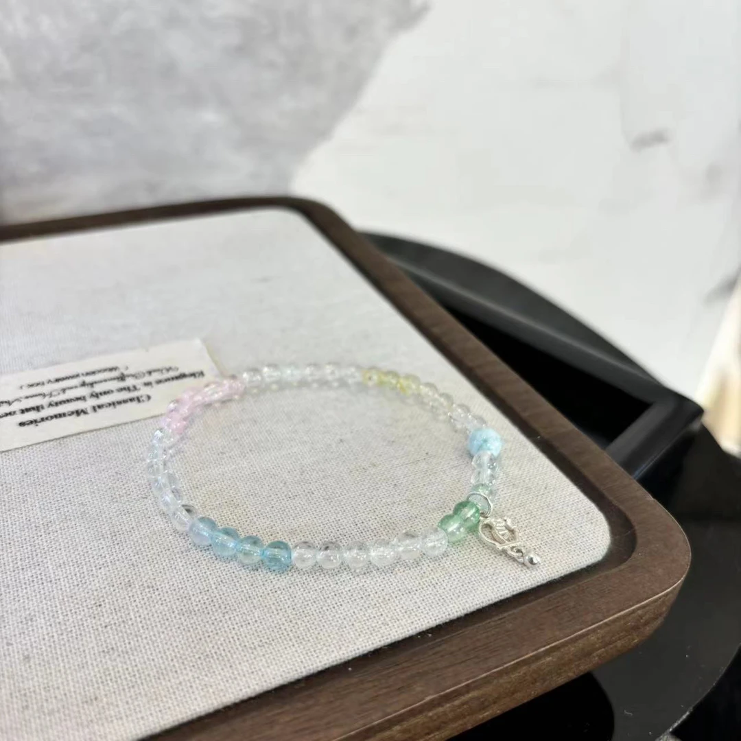 925银仿水晶银制品 多色zz手链SL1853