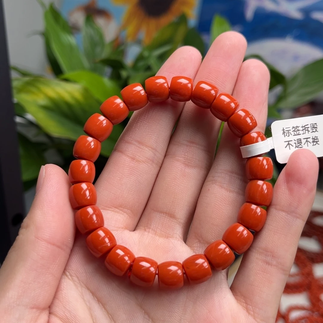 未镶嵌手链南红玛瑙保山冷水河直切手串9+